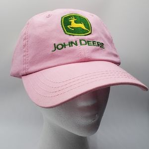 John Deere jumping deer adjustable strap hat